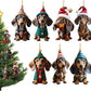 🎄【7 Stück】🐕 Christbaumschmuck in Welpenform