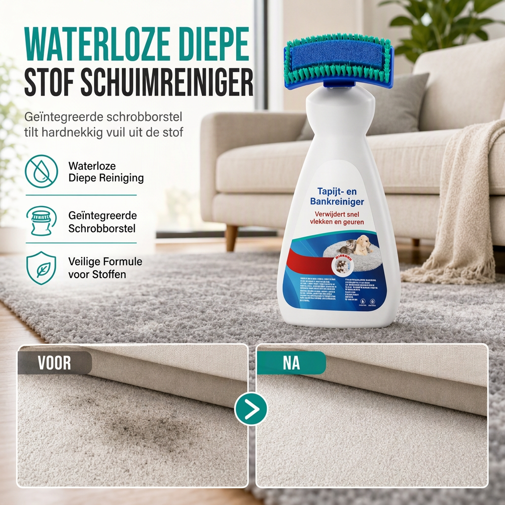 🎉🔥MEHR ALS 50.000 VERKAUFTE EXEMPLARE🌟🧼Wasserfreier Reiniger mit Bürstenschaum, entfernt Flecken sofort🧽