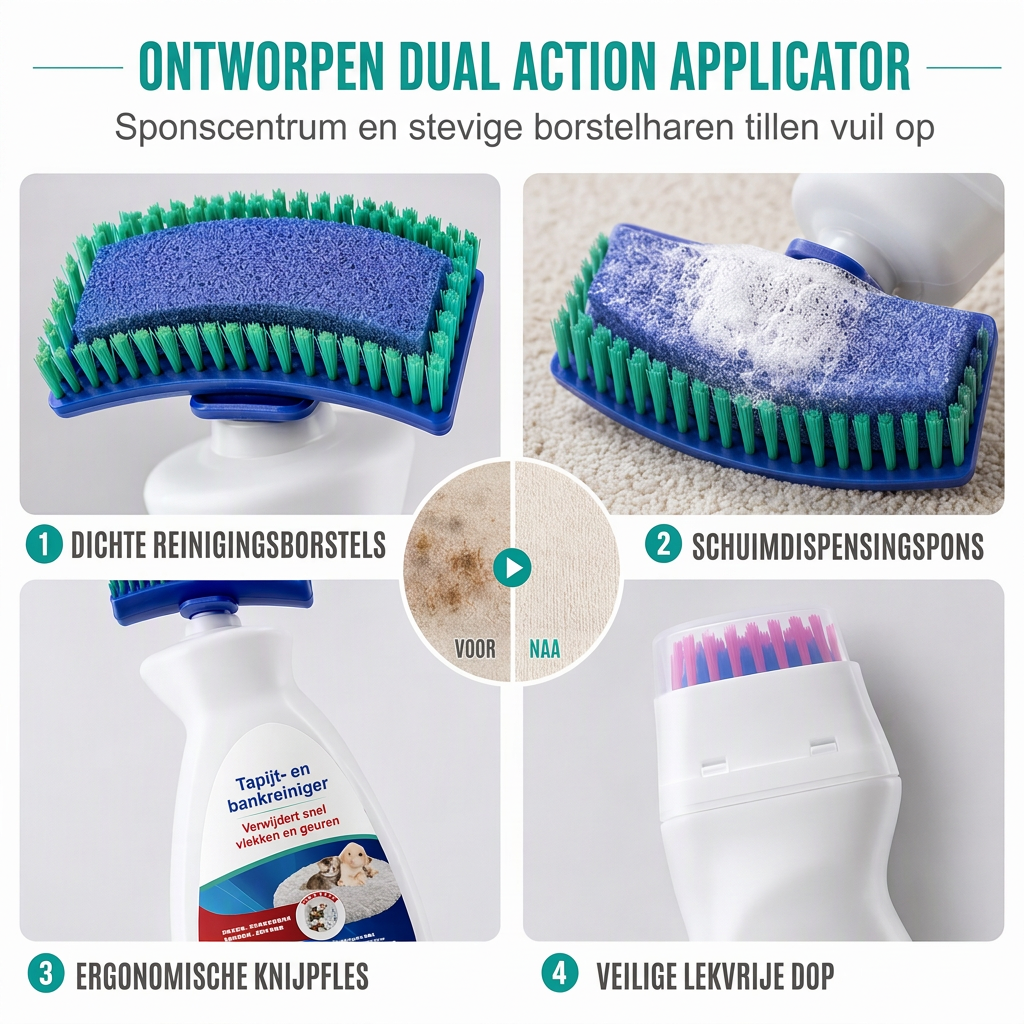🎉🔥MEHR ALS 50.000 VERKAUFTE EXEMPLARE🌟🧼Wasserfreier Reiniger mit Bürstenschaum, entfernt Flecken sofort🧽