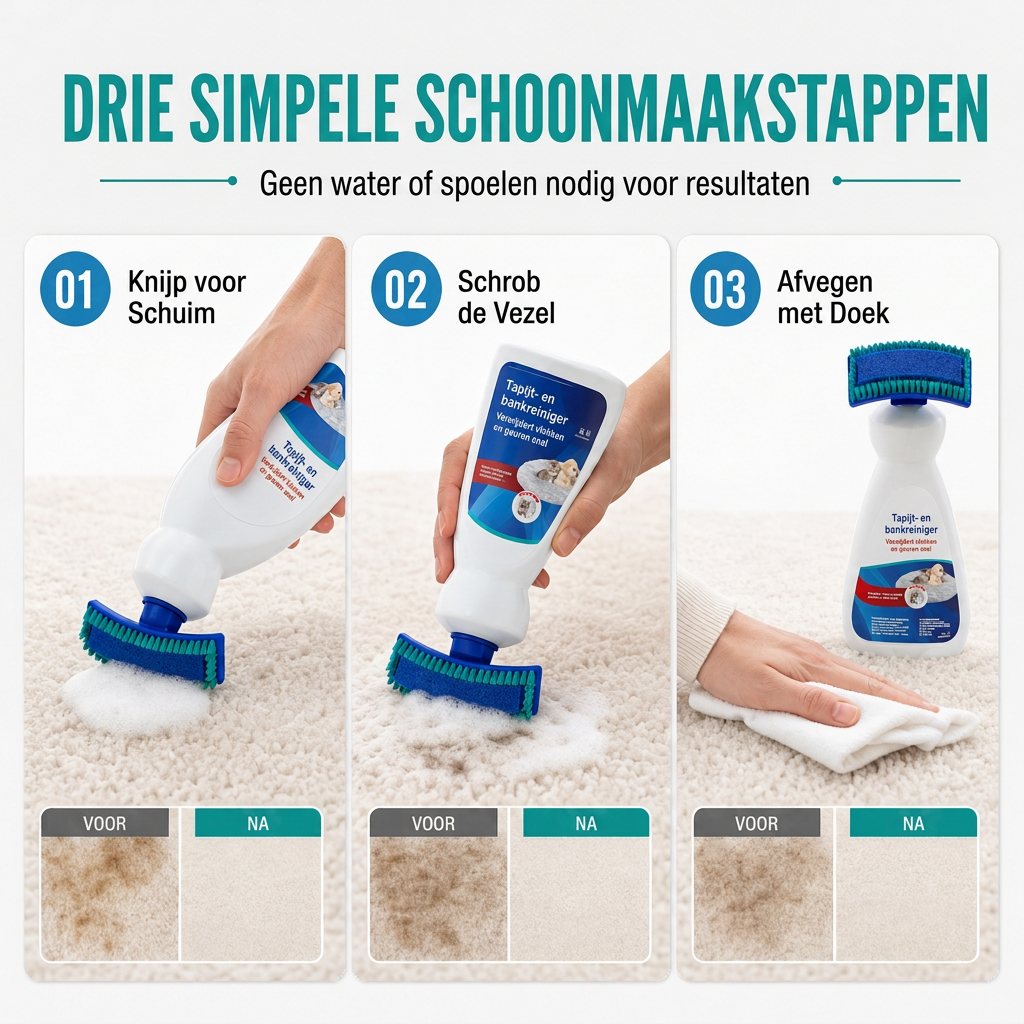 🎉🔥MEHR ALS 50.000 VERKAUFTE EXEMPLARE🌟🧼Wasserfreier Reiniger mit Bürstenschaum, entfernt Flecken sofort🧽