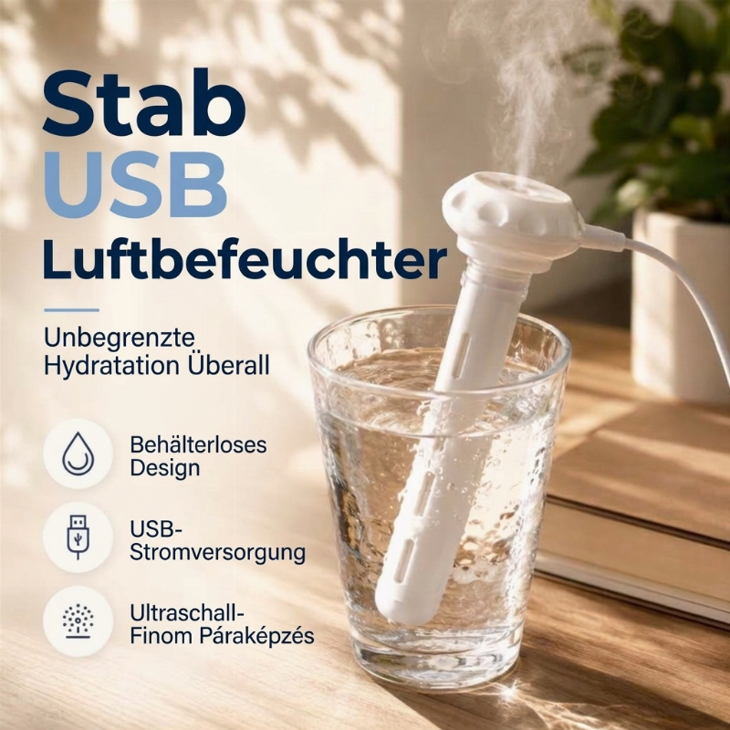 💨 Kompakter tragbarer USB-Luftbefeuchter