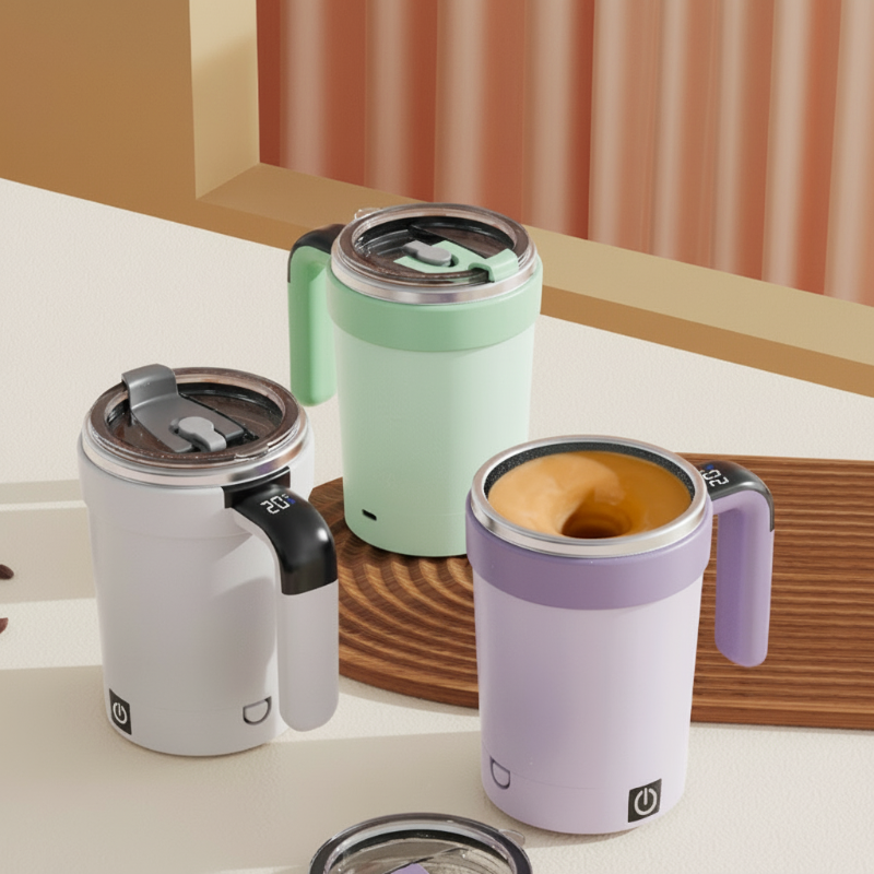 Automatischer Mixbecher mit intelligenter Temperaturanzeige