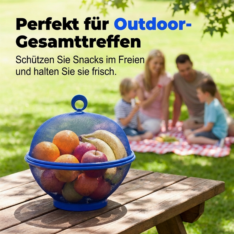 🧺 50% RABATT! 🍎 Obstkorb mit Deckel – Schützt & erhält die Frische ✨
