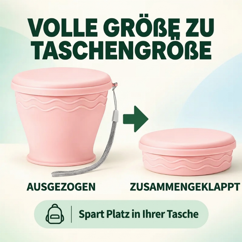 🥤 Zeitlich begrenzt: 50% Rabatt ✨ Faltbarer Reisebecher — kompakt, ultraleicht & einfach zu transportieren 🎒