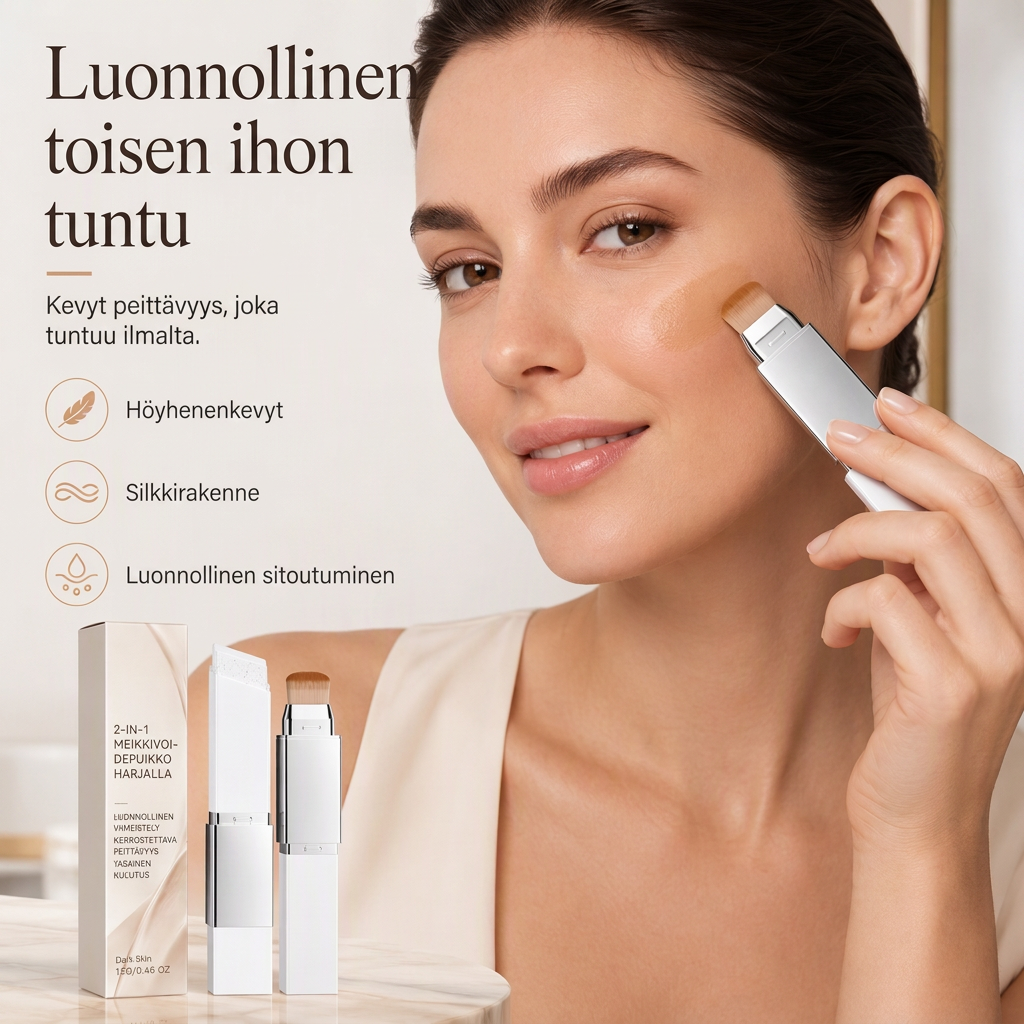 💄 Keine Lust auf Schichten? – 2-in-1 Foundation-Stick mit hoher Deckkraft – Make-up & Concealer in einem Schritt – natürlich, langanhaltend & ideal für unterwegs ✨