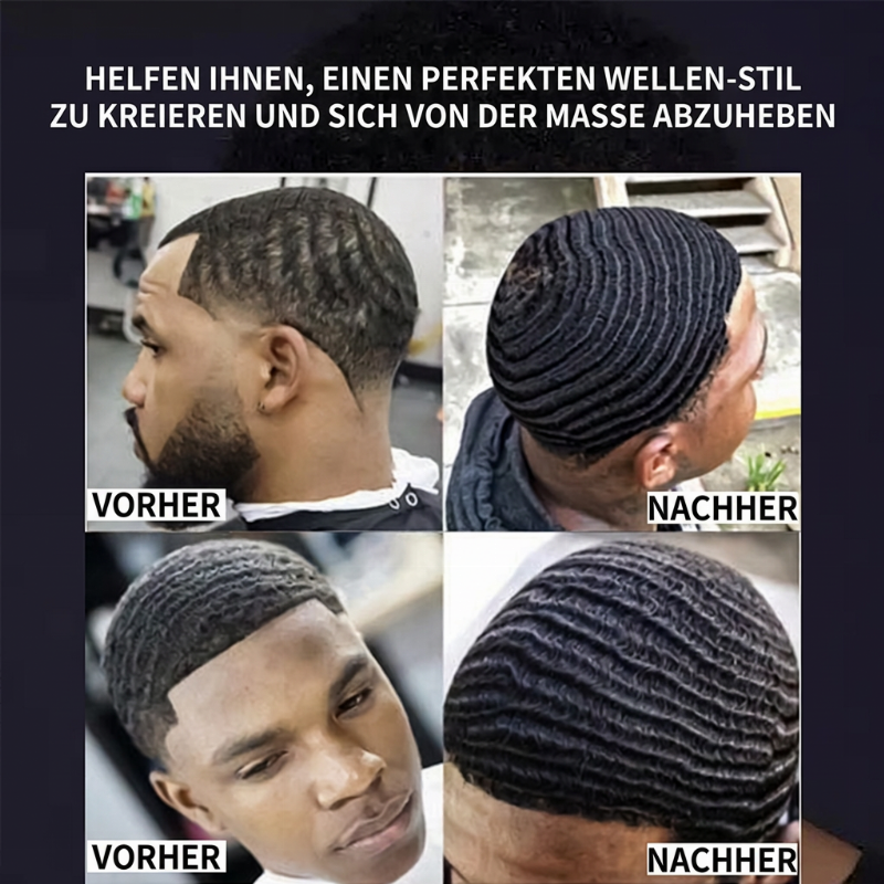 🌊💈✨Wave Pomade Mittlere Haltkraft Wasserbasis Hochglanz Haarwachs