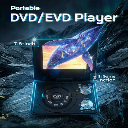 7.8-Zoll-tragbarer DVD-/EVD-Player mit Spielefunktion