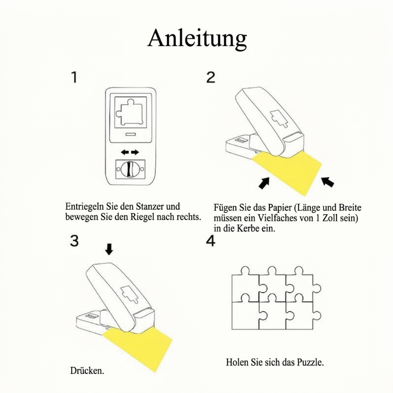 🧩Präzise DIY-Stanzstanze für Puzzlemotive – unverzichtbar für kreatives Basteln🔥