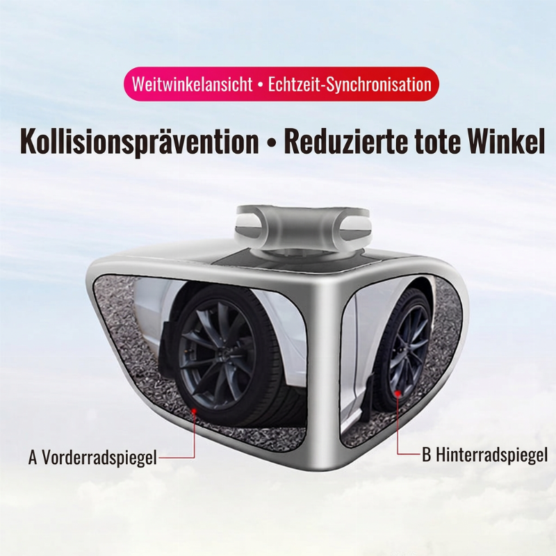 360° schwenkbarer Doppelrückspiegel für den toten Winkel