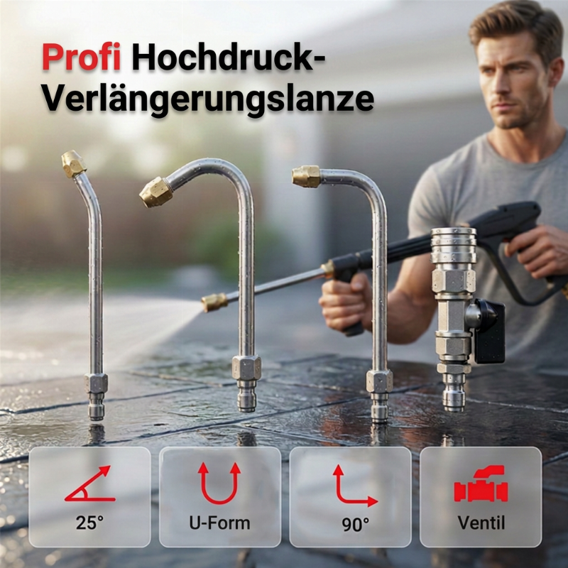 Hochdruckreiniger-Schlauch aus rostfreiem Stahl