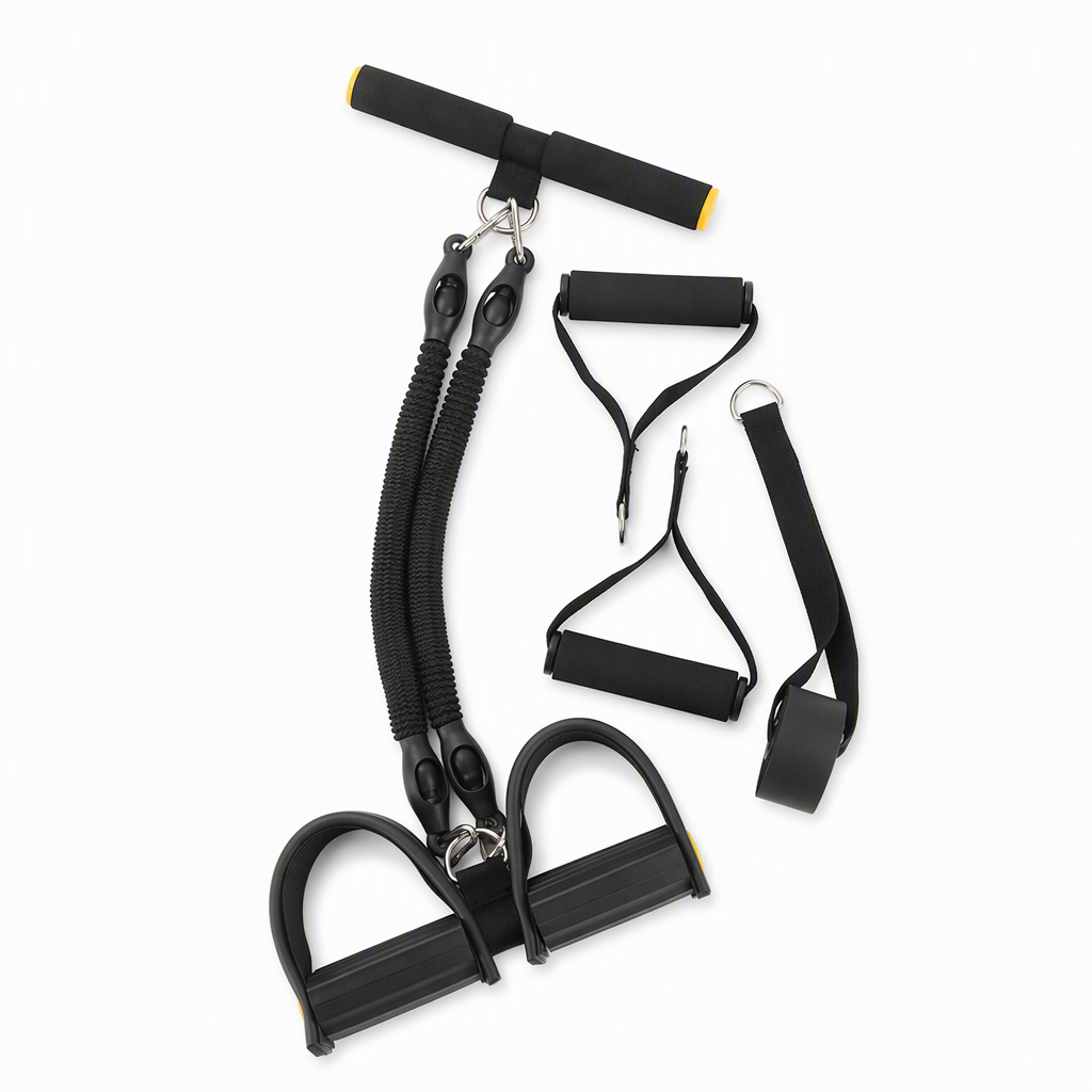 📢📢 50 % RABATT ⏰ Multifunktionales Widerstandsband mit Fußpedal, elastische Zugschnur