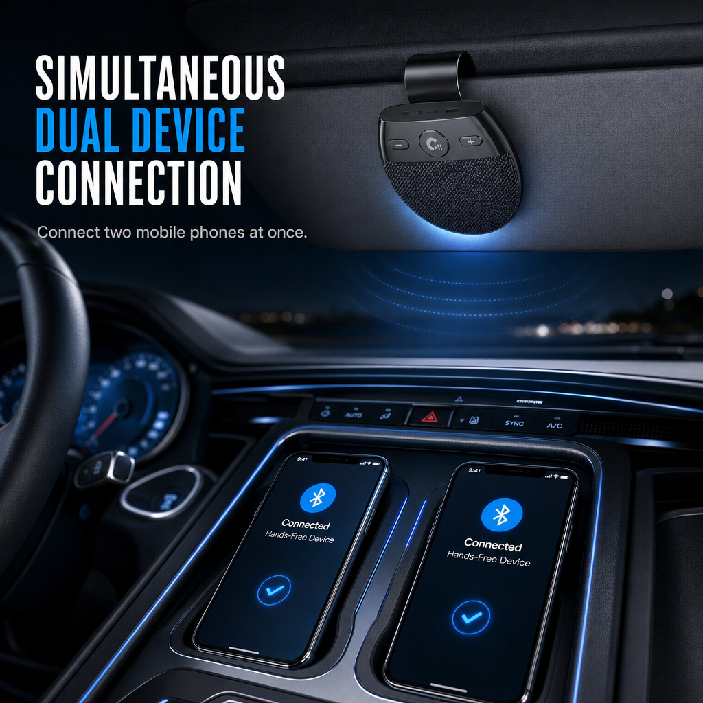 🚗 50% RABATT! 📞  Bluetooth-Freisprecheinrichtung – Für Sonnenblende & A2DP ✨