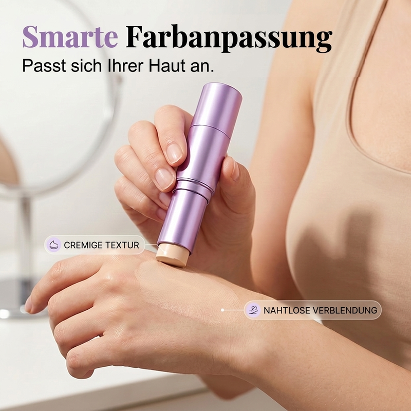 💄Kaufe 1, erhalte 1 GRATIS!✨ 2-in-1 Foundation-Stick – Farbwechselnd & perfekte Deckkraft ✨