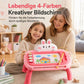 📢📢 50% RABATT🎨 Magnetisches Zeichenbrett für Kinder – bunter, abwischbarer Zeichenblock mit Stift und 4 Stempeln