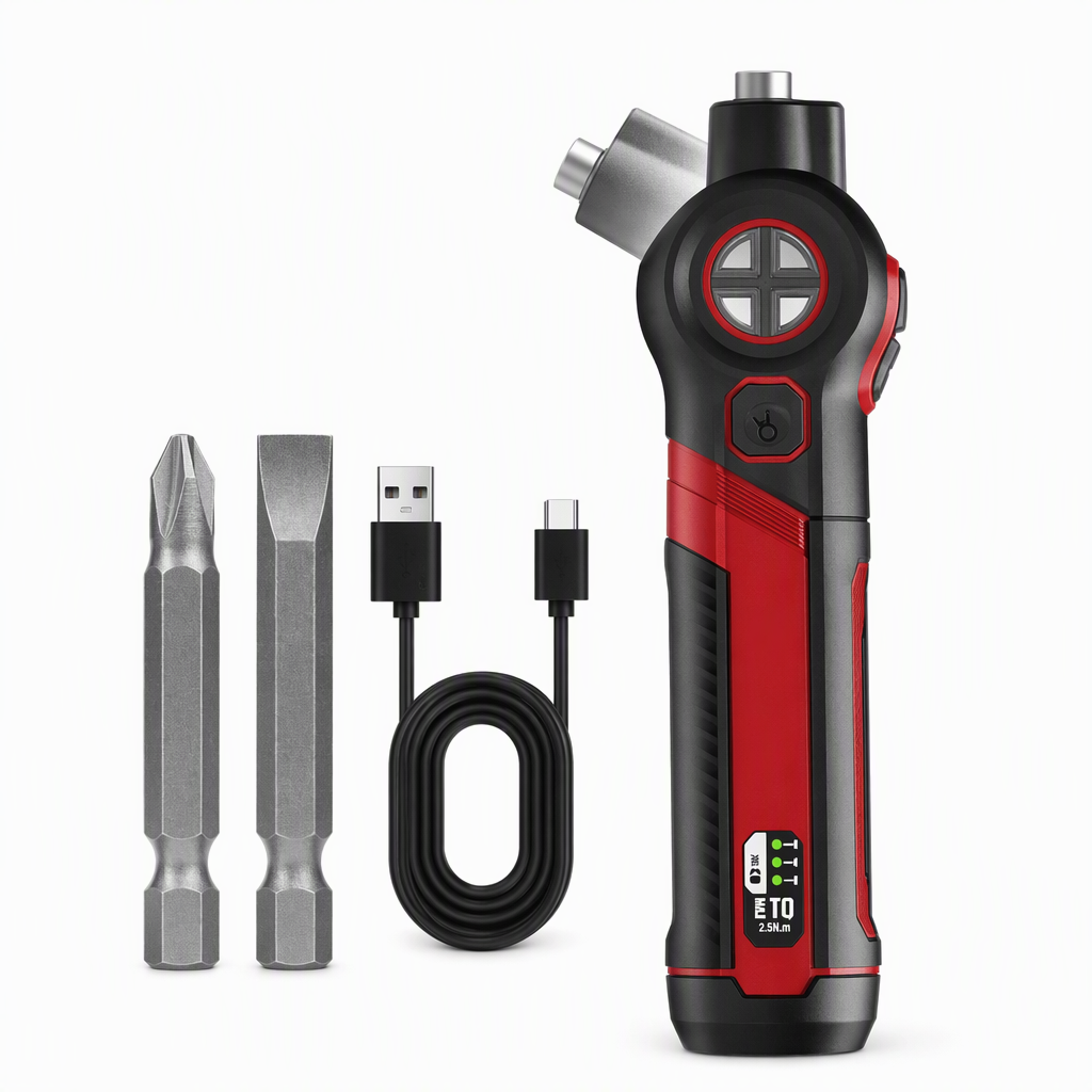 Rechargeable Mini Electric Screwdriver Set with Adjustable Angle Cordless Lithium Battery Power Screwdriver for Home Use 5619
