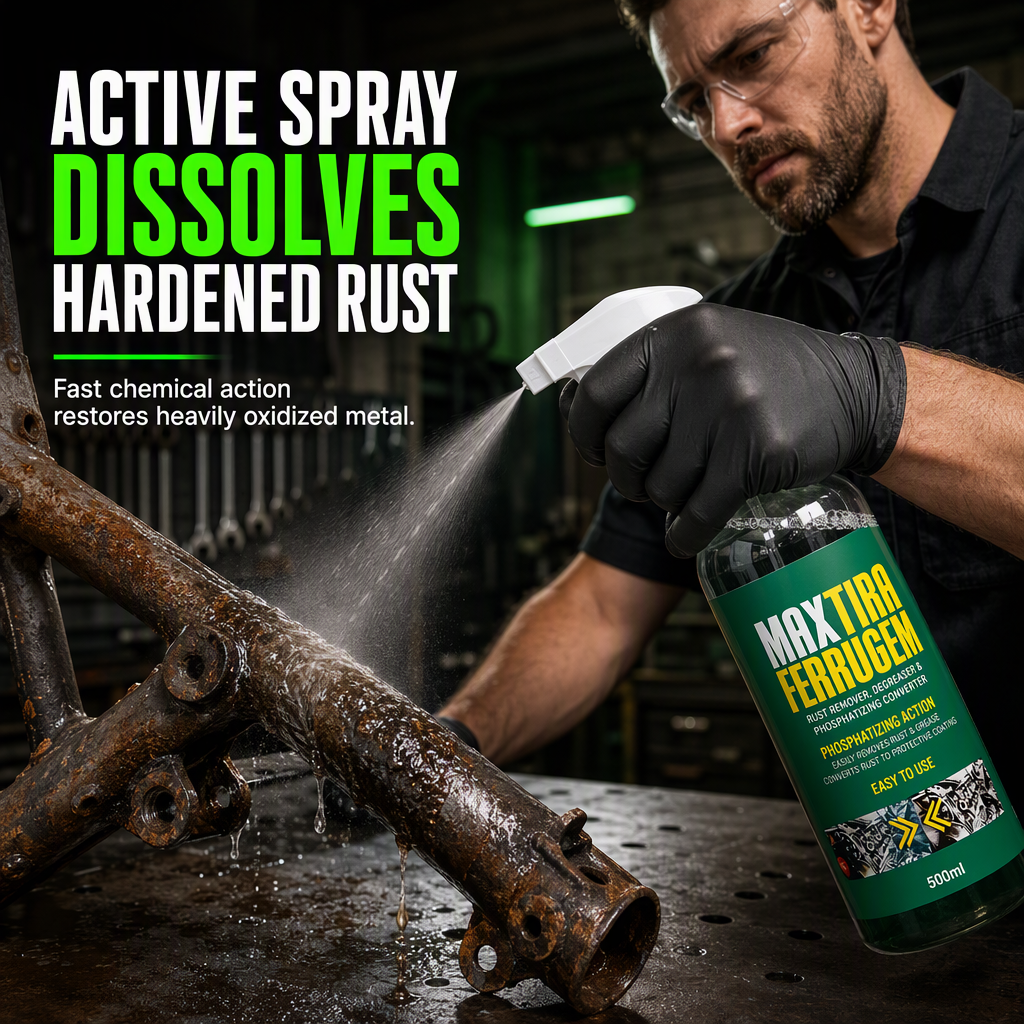 💧 50 % Rabatt ! 3-in-1 Rostentferner & Rostschutz Spray – Rost gelöst, Metall wie neu! 🛡️ Löst hartnäckigen Rost, stoppt Korrosion, bildet Schutzfilm