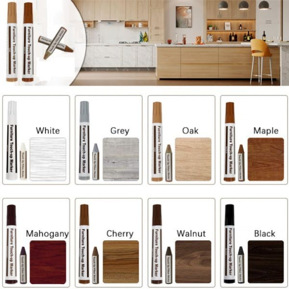🌸Herbstschlussverkauf💕Je mehr Sie kaufen, desto höher ist der Rabatt💕Reparaturmarker-Set für Holzmöbel