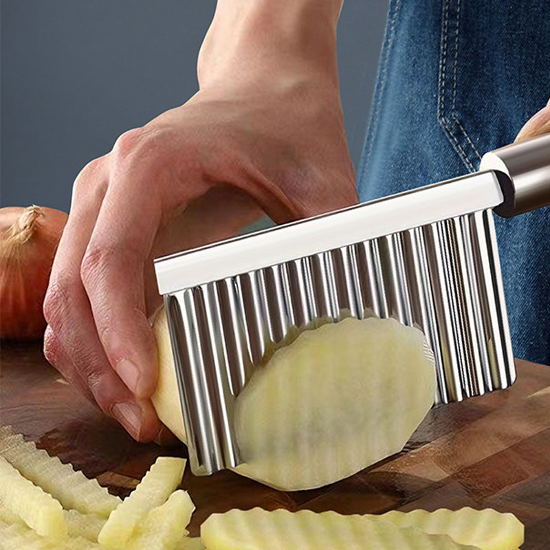 ⏰🔥ZEITLICH BEGRENZTES ANGEBOT: 1 kaufen, 1 gratis dazu!💥Edelstahlmesser mit Wellenschliff