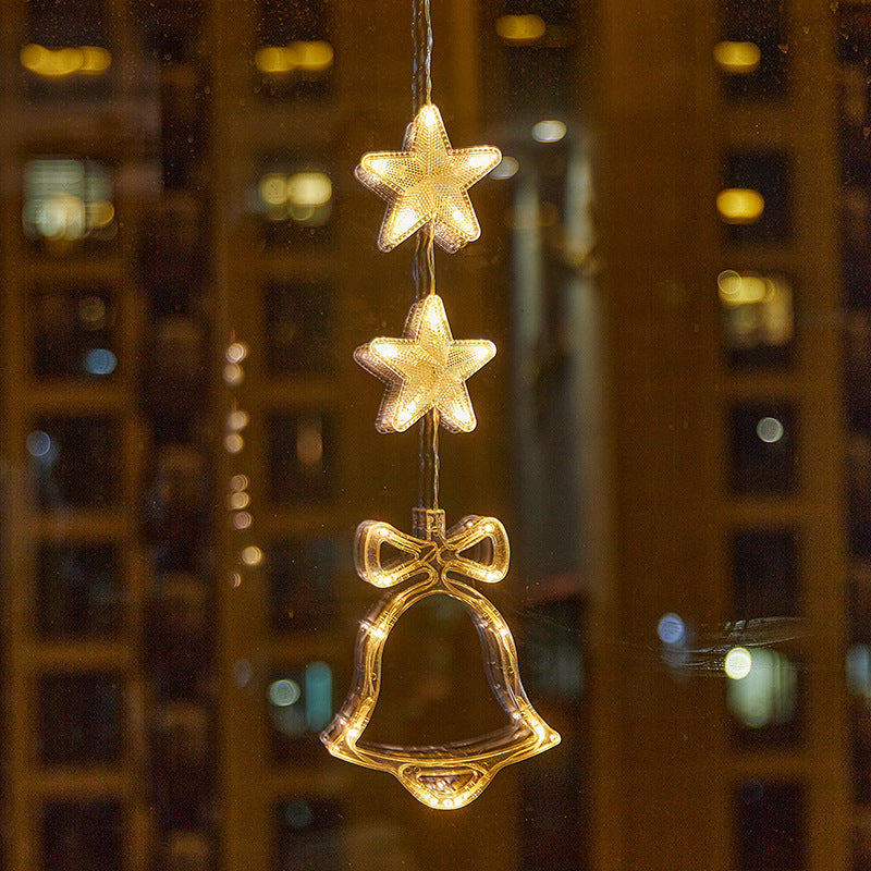 🎄❄️ DIY-Weihnachts-Schneeflocken-LED-Lichter mit Saugnäpfen ✨ | Batteriebetrieben, warmes Licht und mehrfarbig, Fensterlichter mit Saugnäpfen, Weihnachtsdekoration für Zuhause und Partys
