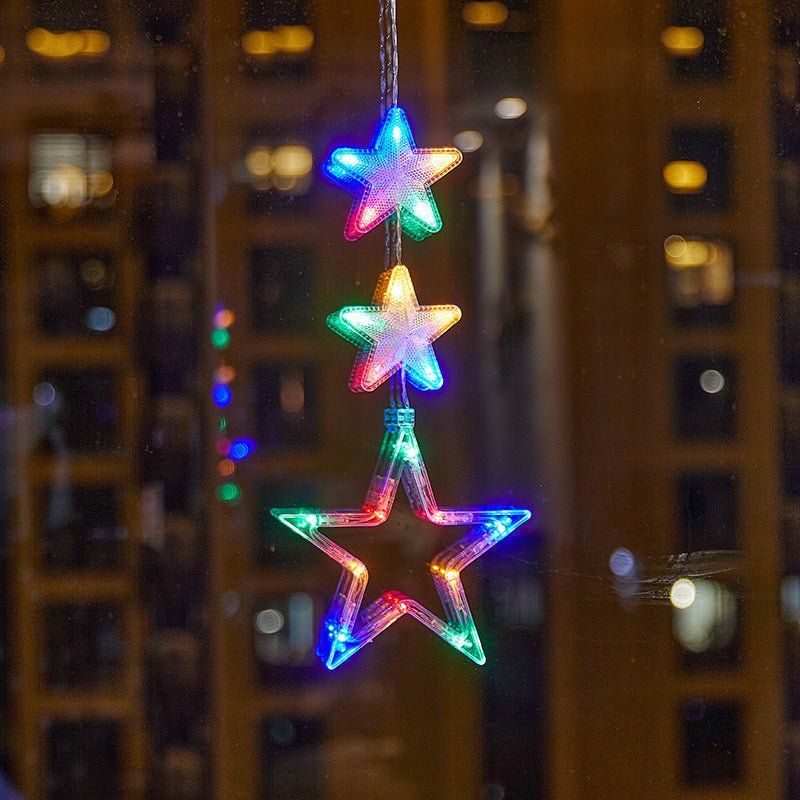 🎄❄️ DIY-Weihnachts-Schneeflocken-LED-Lichter mit Saugnäpfen ✨ | Batteriebetrieben, warmes Licht und mehrfarbig, Fensterlichter mit Saugnäpfen, Weihnachtsdekoration für Zuhause und Partys