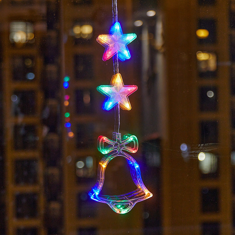 🎄❄️ DIY-Weihnachts-Schneeflocken-LED-Lichter mit Saugnäpfen ✨ | Batteriebetrieben, warmes Licht und mehrfarbig, Fensterlichter mit Saugnäpfen, Weihnachtsdekoration für Zuhause und Partys