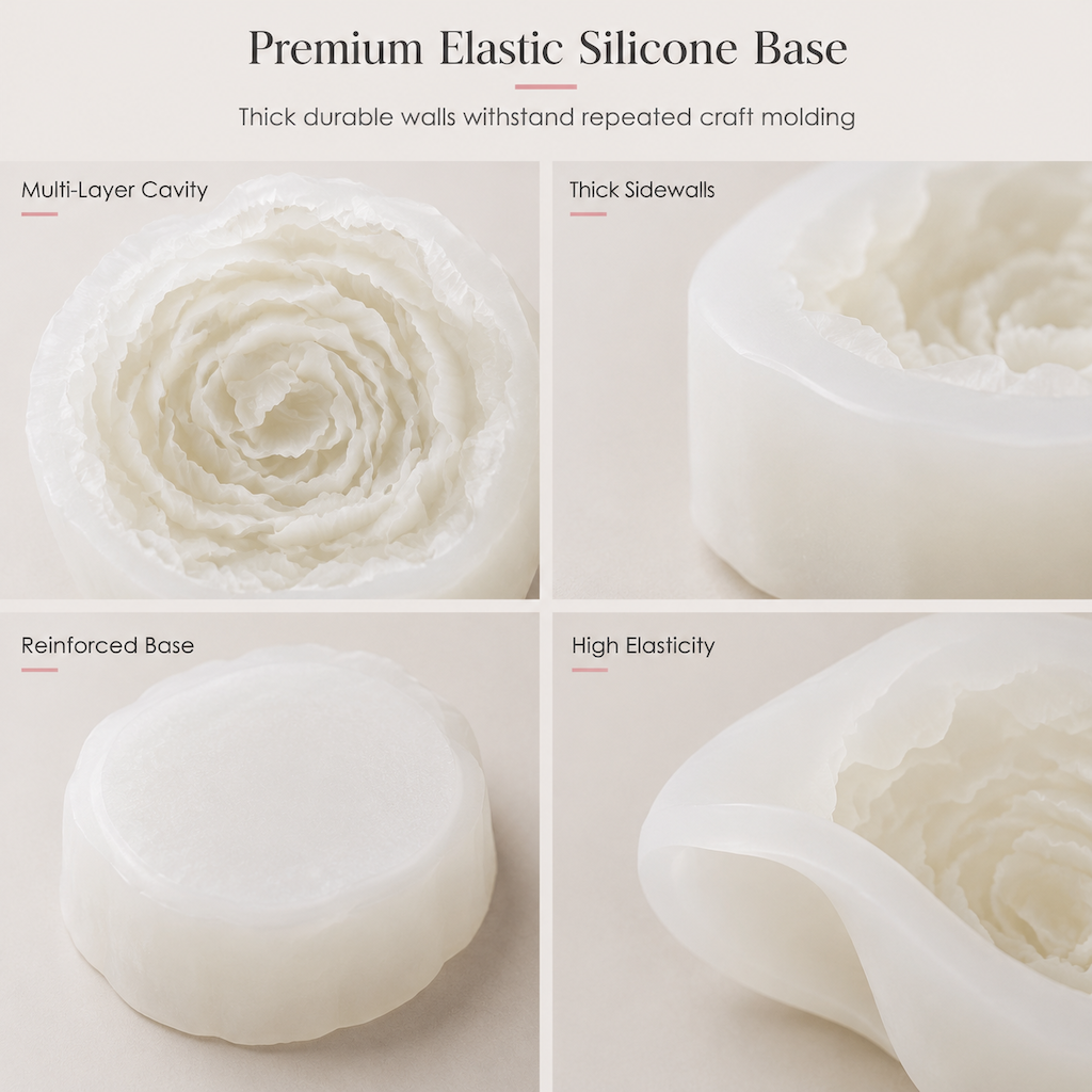 Silikonform in Pfingstrosenblütenform für Kuchen