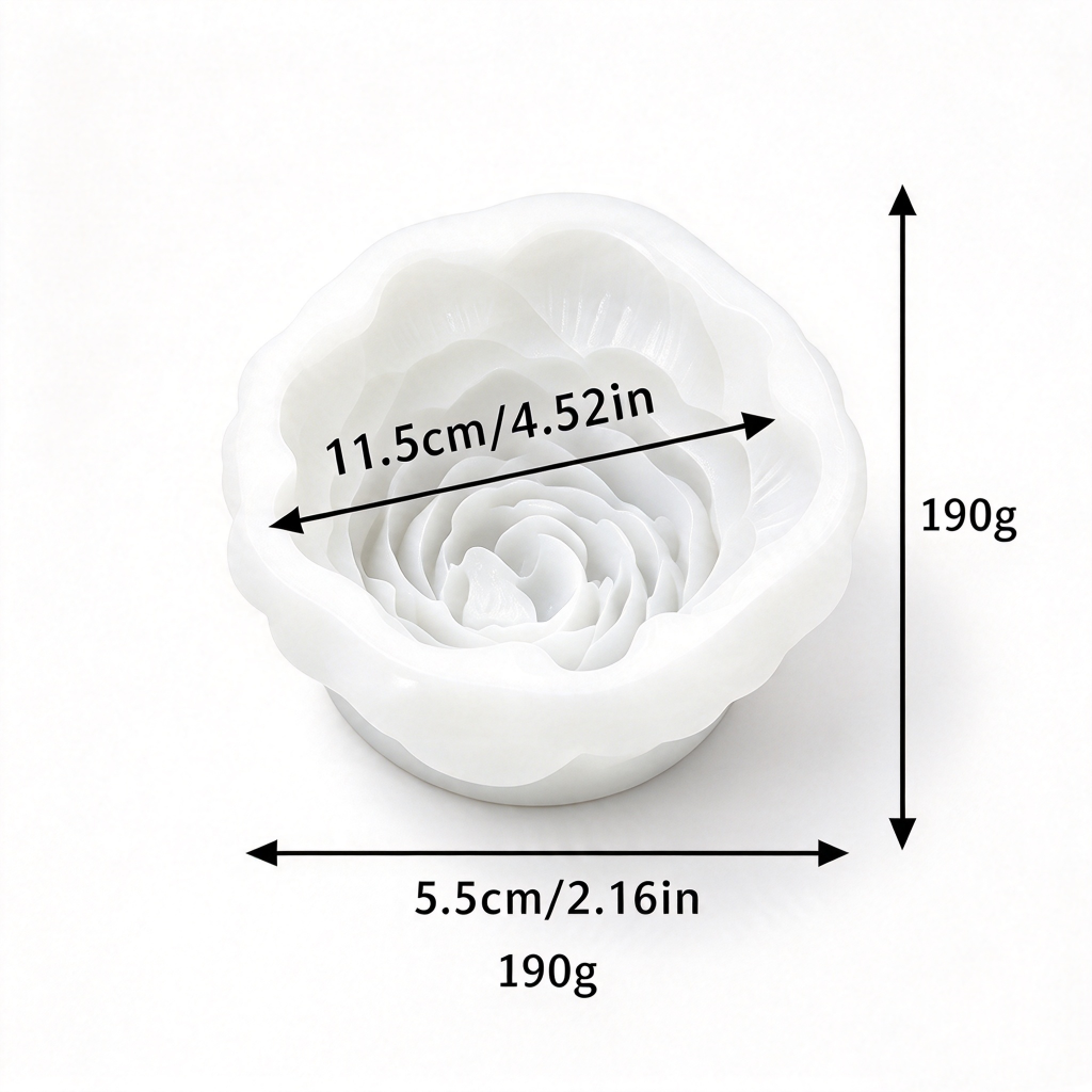 Silikonform in Pfingstrosenblütenform für Kuchen
