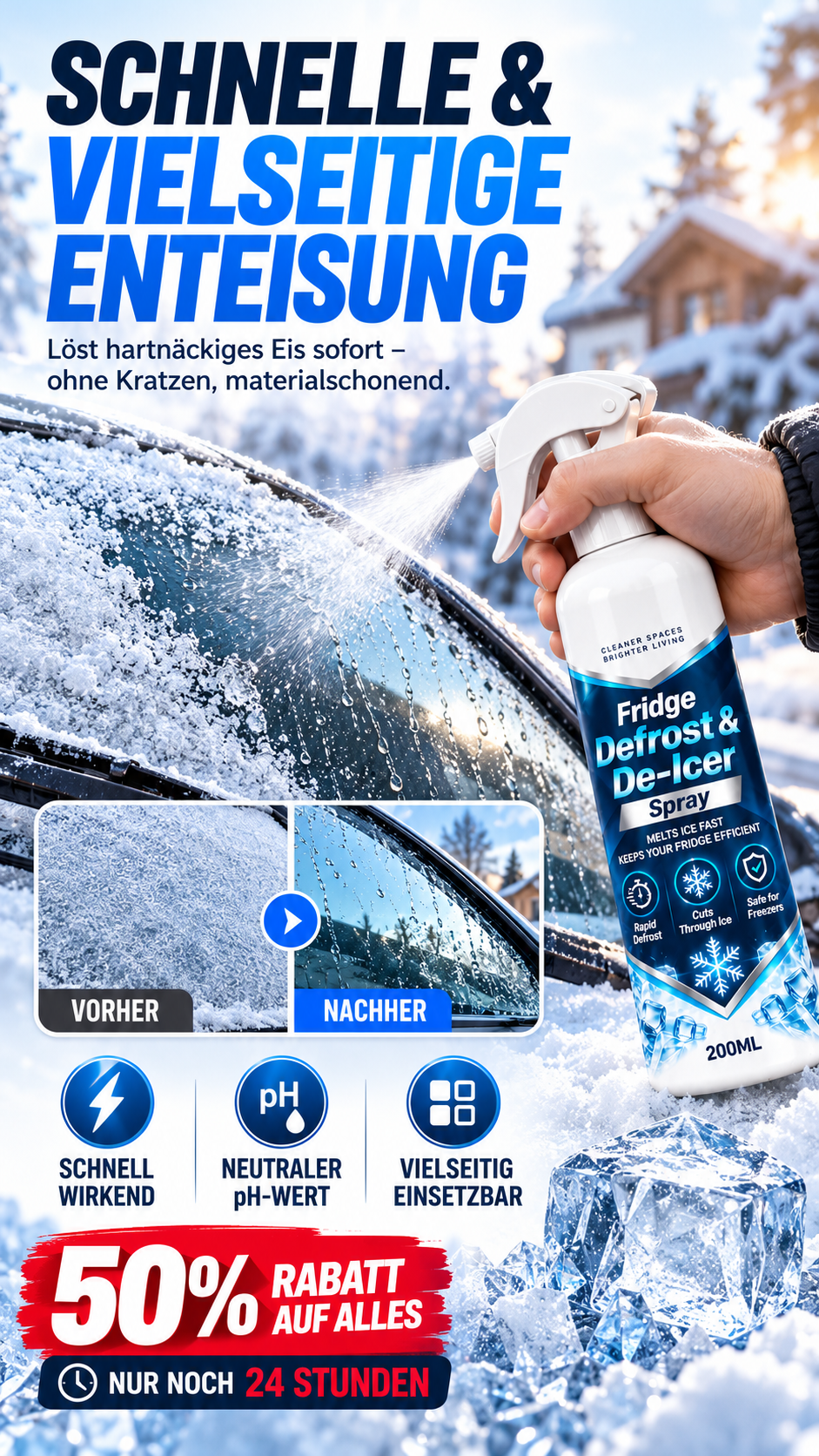 Mehrzweck-Schnell-Enteisungsspray-Gcom