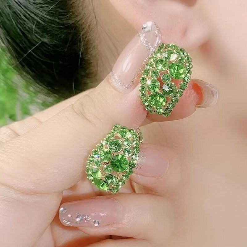 Neue französische Volldiamant-Ohrringe