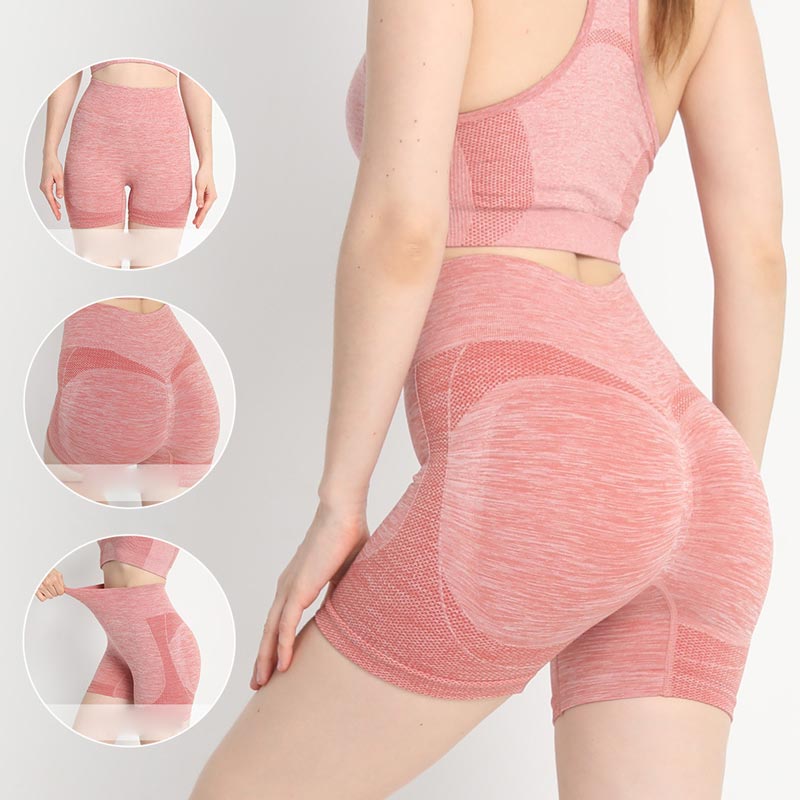 High-Rise Classical Scrunch Seamless Shorts for Women