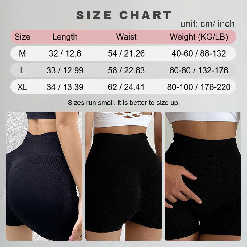 High-Rise Classical Scrunch Seamless Shorts for Women