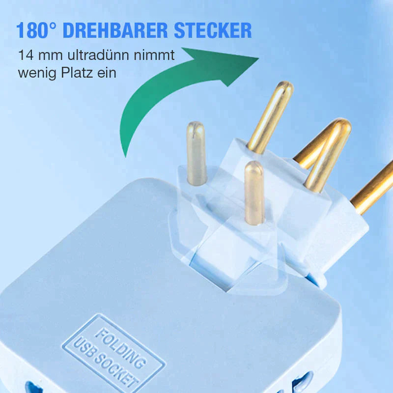 Drehbarer Steckdosenadapter