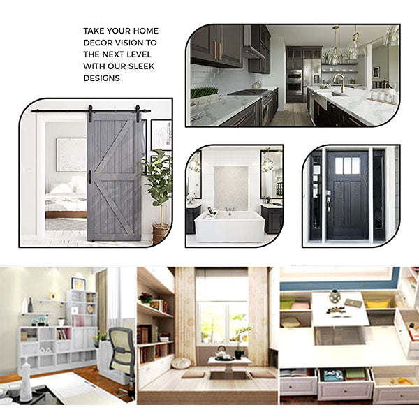 Pousbo® Rotating Invisible Door Edge Pull