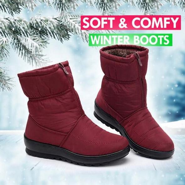 🎊Weihnachts-Superrabatt🎊🔥Wasserdichte Schneestiefel für Damen🔥（Kostenlose Lieferung）