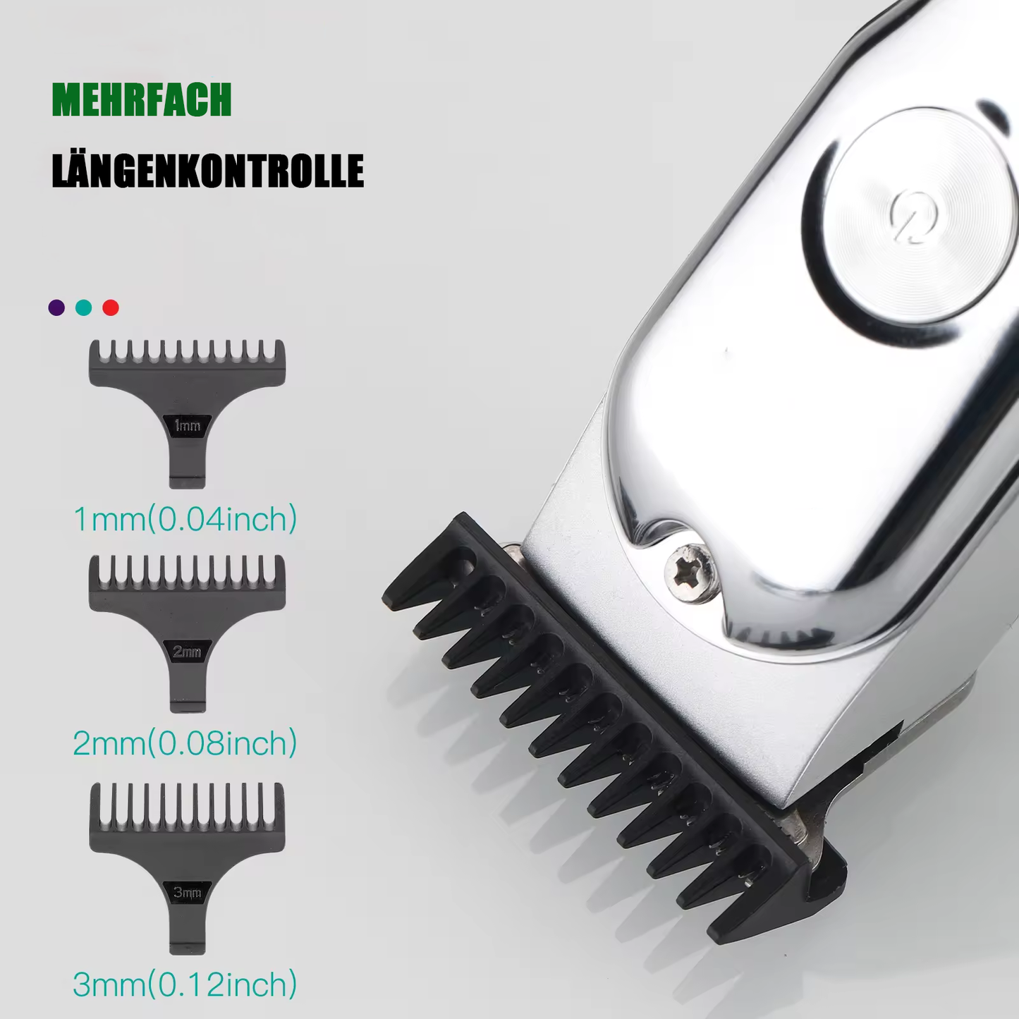 Elektrische Haarschneidemaschine aus Metall