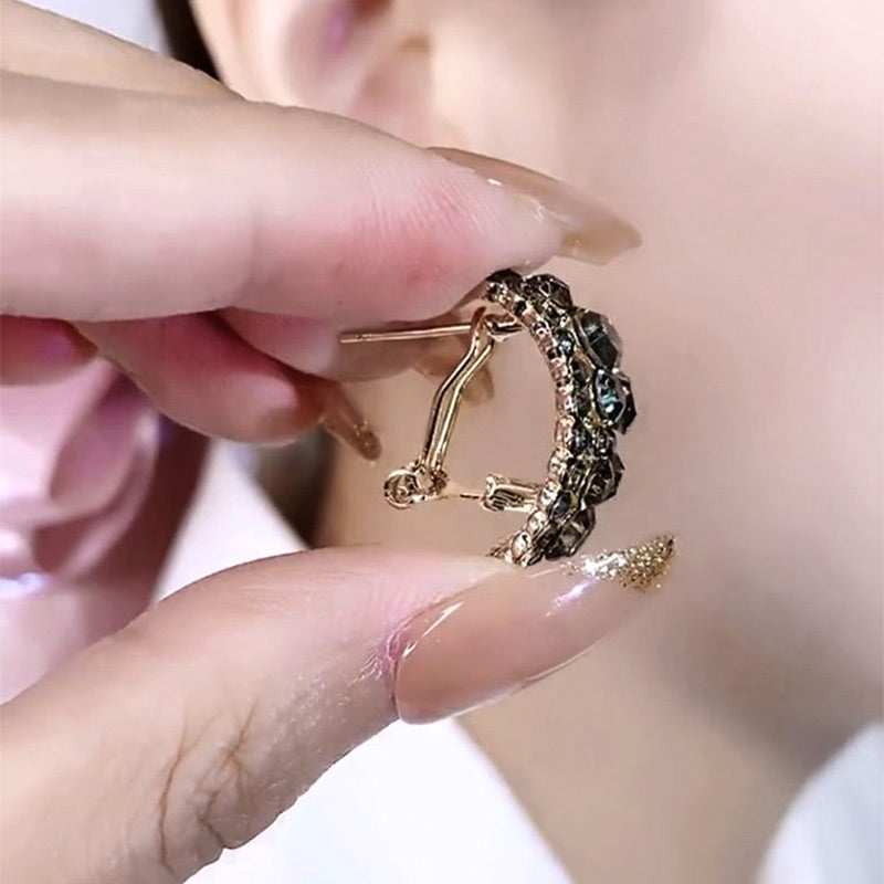 Neue französische Volldiamant-Ohrringe