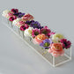 Klare Blumenvase aus Acryl
