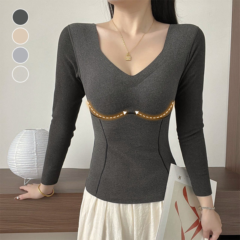 [Ideales Geschenk] Thermounterwäsche mit integriertem BH für Damen