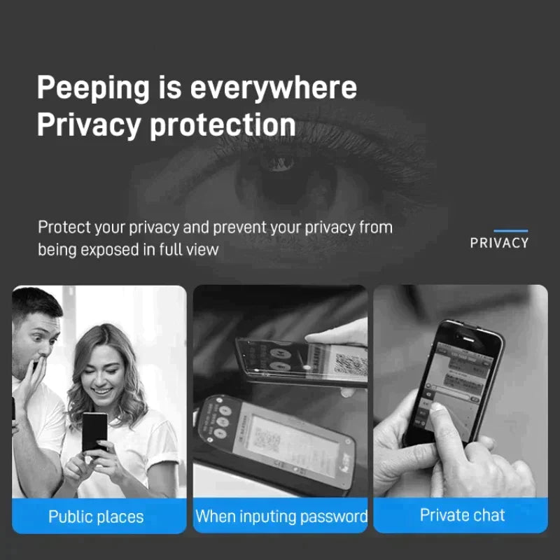 💥iPhone-Hartglas-Anti-Peeping-Folie